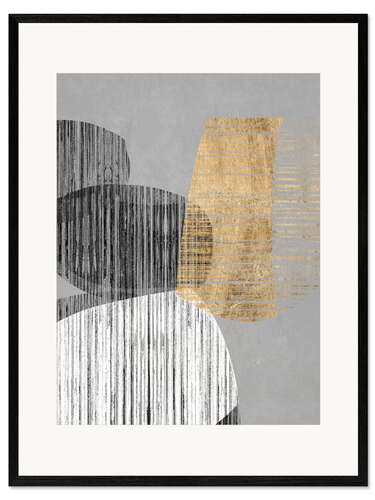 Kunsttryk i ramme Adjacent forms II