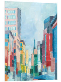 Foam board print Colorful city