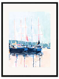 Impression artistique encadrée Club de voile I