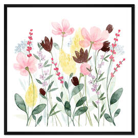 Gerahmter Kunstdruck Mai Blumen I