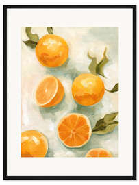 Gerahmter Kunstdruck Frische Zitrusfrüchte II