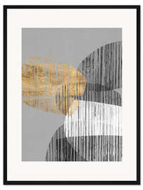 Gerahmter Kunstdruck Angrenzende Formen I