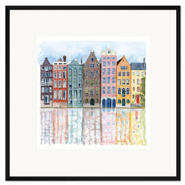 Gerahmter Kunstdruck Nachbarschaft I