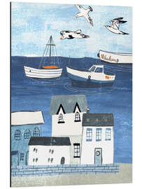 Magnettafel Boote im Hafen