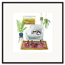 Plakat artystyczny premium w ramie Couch Potato II