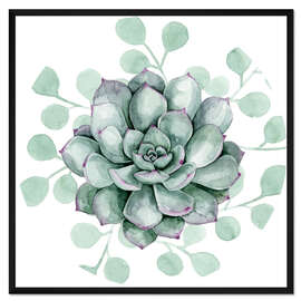 Gerahmter Kunstdruck Sukkulenten Kollektion B