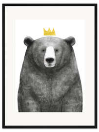 Gerahmter Kunstdruck Bärenkönig