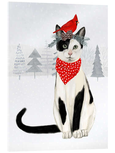 Acrylglas print Christmas cat