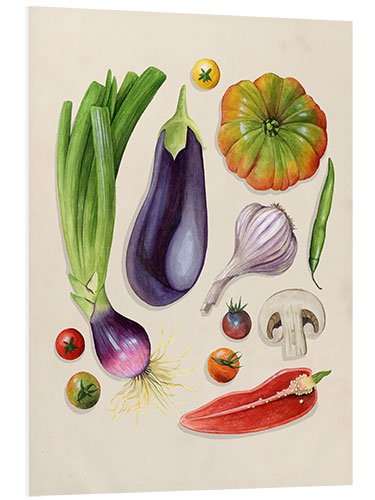 Foam board print Vegetable garden I