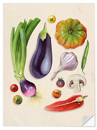 Självhäftande poster Vegetable garden I