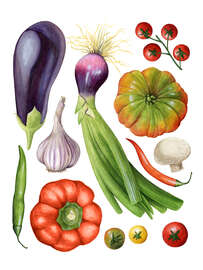 Magnettafel Häusliche Ernte II