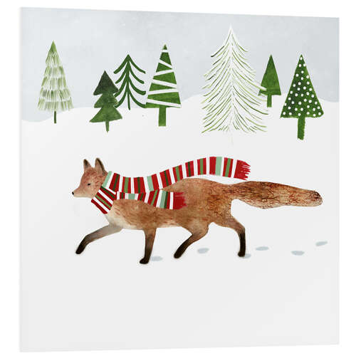 Foam board print Forest Christmas II