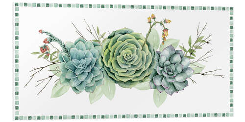 Foam board print Succulent collection D