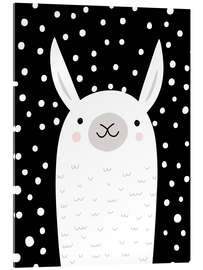 Acrylic print Funny Llama