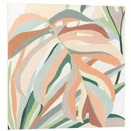 Foam board print Soft tropics II