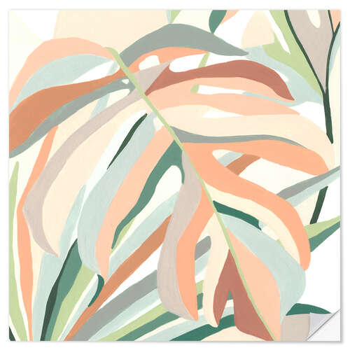 Muursticker Soft tropics II