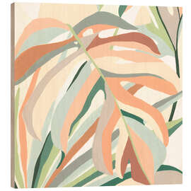 Wood print Soft tropics II