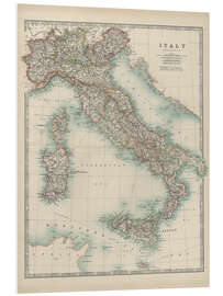 Foam board print Italy 19th century