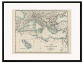 Gerahmter Kunstdruck Mittelmeer 19. Jahrhundert (englisch)