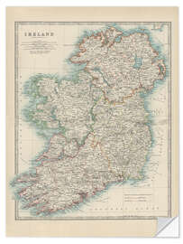 Selvklebende plakat Ireland 19th century