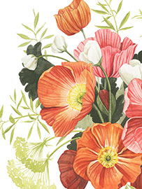 Magnettafel Blütensonnenwende II