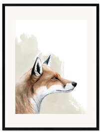 Impression artistique encadrée Animaux de la forêt, le renard