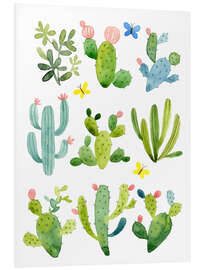 Foam board print Happy cactuses