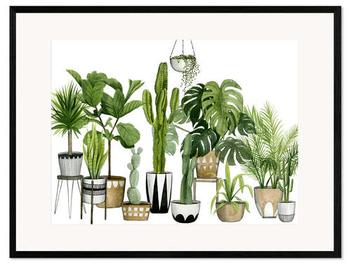 Gerahmter Kunstdruck Indoor-Oase II