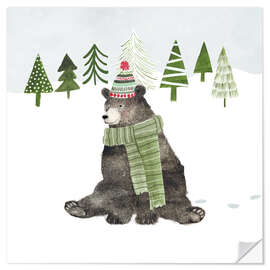Wall sticker Forest Christmas IV