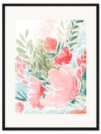 Gerahmter Kunstdruck Wildes Bouquet II