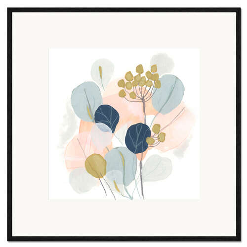 Gerahmter Kunstdruck Blumen-Masurka I
