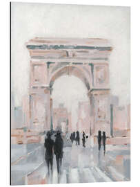 Magnettafel Spaziergang im Regen