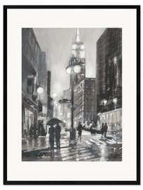 Framed art print Illuminated streets I