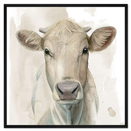 Gerahmter Kunstdruck Rinder Porträt I