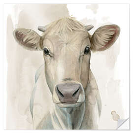 Selvklebende plakat Cattle Portrait I