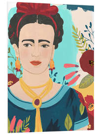 Foam board print Frida Kahlo's Garden