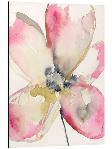 Quadro em alumínio Pétalas Magenta II
