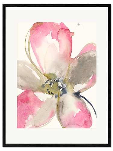Framed art print Magenta petals I