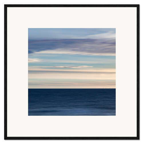 Impression artistique encadrée Jeu de couleurs sur la mer II