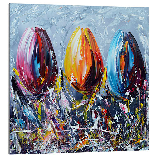 Tableau en aluminium Tulipes I