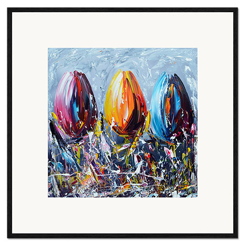 Plakat artystyczny premium w ramie Tulips I
