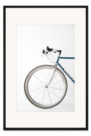 Gerahmter Kunstdruck Radfahren