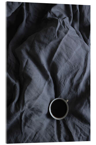 Acrylic print Coffee time in bed