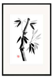 Gerahmter Kunstdruck Bambus 02