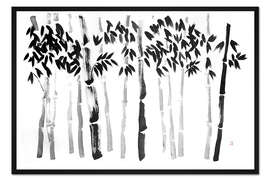 Gerahmter Kunstdruck Bambuswald