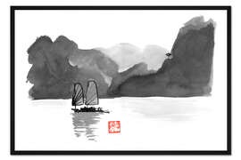 Gerahmter Kunstdruck Entlang der Bucht