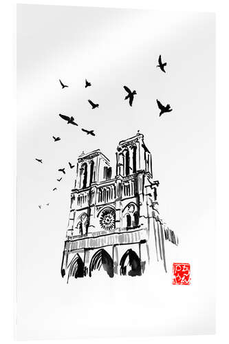 Acrylglas print Notre Dame