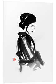 Foam board print Thinking geisha 02