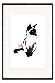 Gerahmter Kunstdruck Siamese