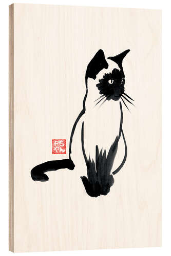 Hout print Siamese